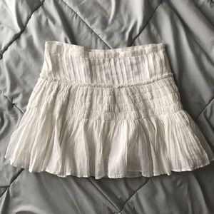 LoveShackFancy White Skirt